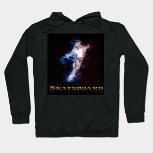 Skateboard Female Skateboarder in White  Skateboards Skateboarding Designs Skateboarding Gifts Hoodie